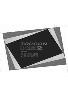 Topcon RE 2 manual. Camera Instructions.